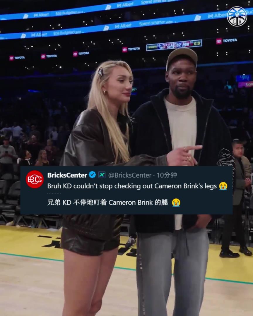 關心后者傷勢？美媒調(diào)侃：KD不停地在瞄布林克的腿